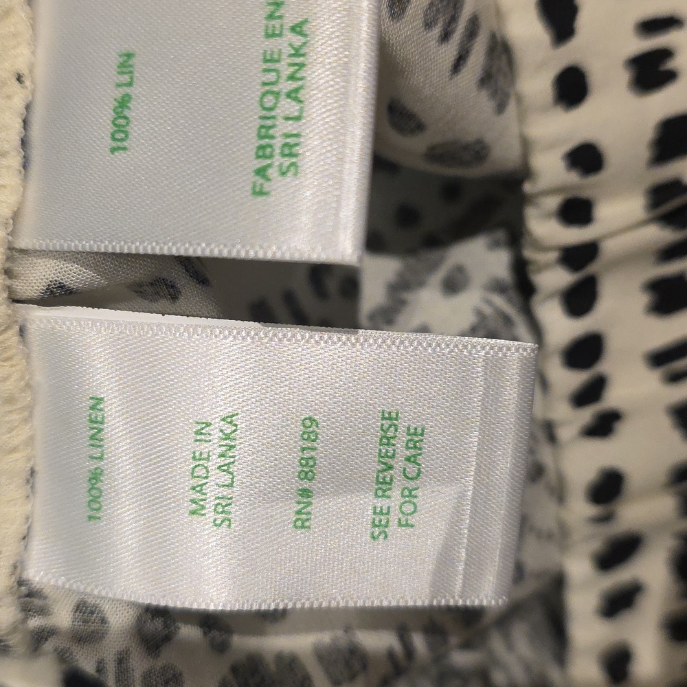 Lilly Pulitzer Black and White Palazzo Pants Coconut Pineapple Princess - Picture 4 of 9